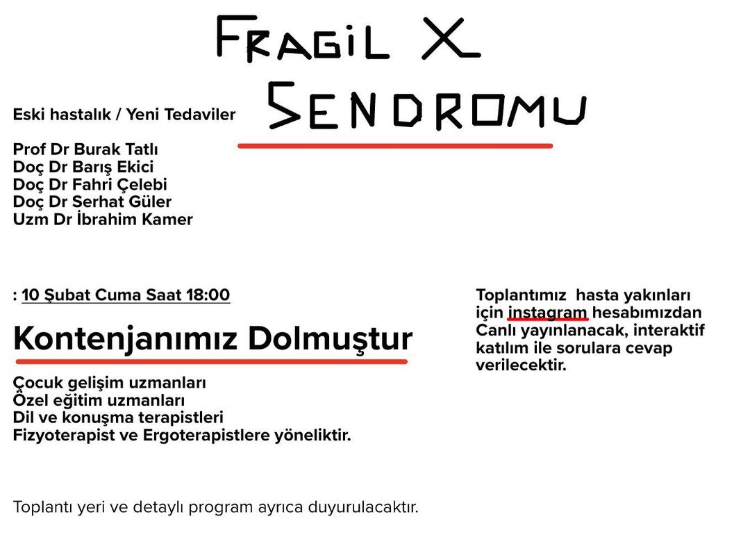 Fragil X Sendromu Toplantısı